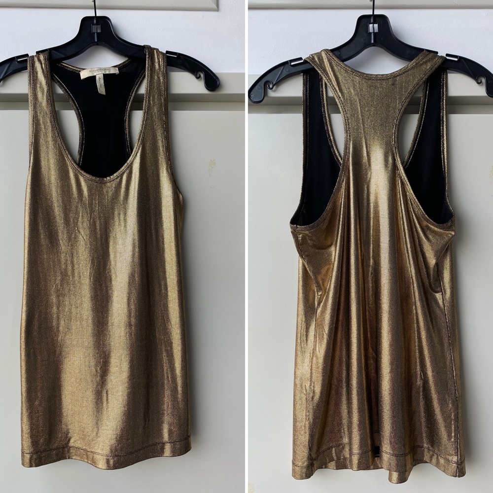 BCBG MAXAZRIA Gold Top